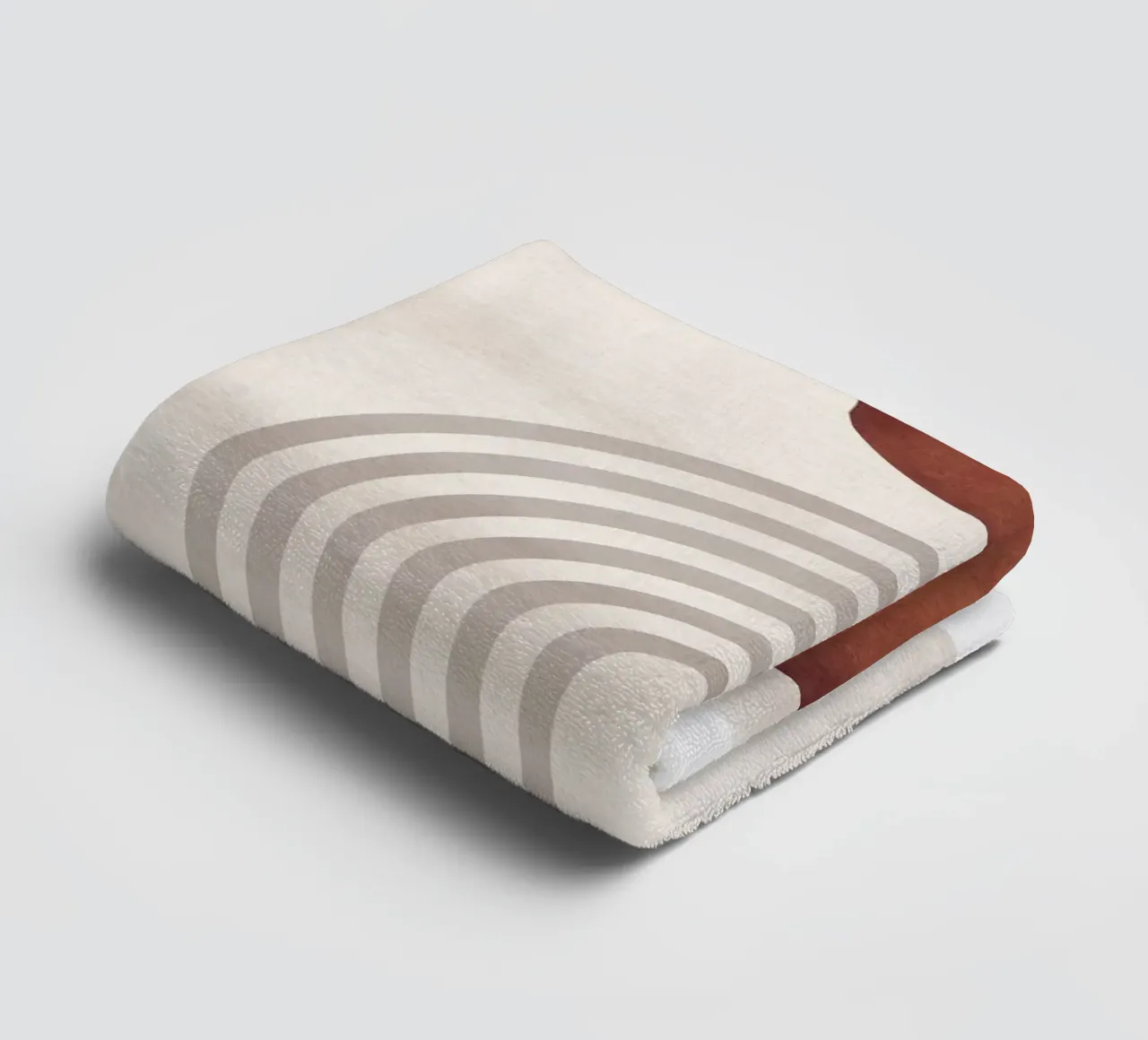 Abstracte zon en bogen | Modern boho-ontwerp badhanddoek van Whole©