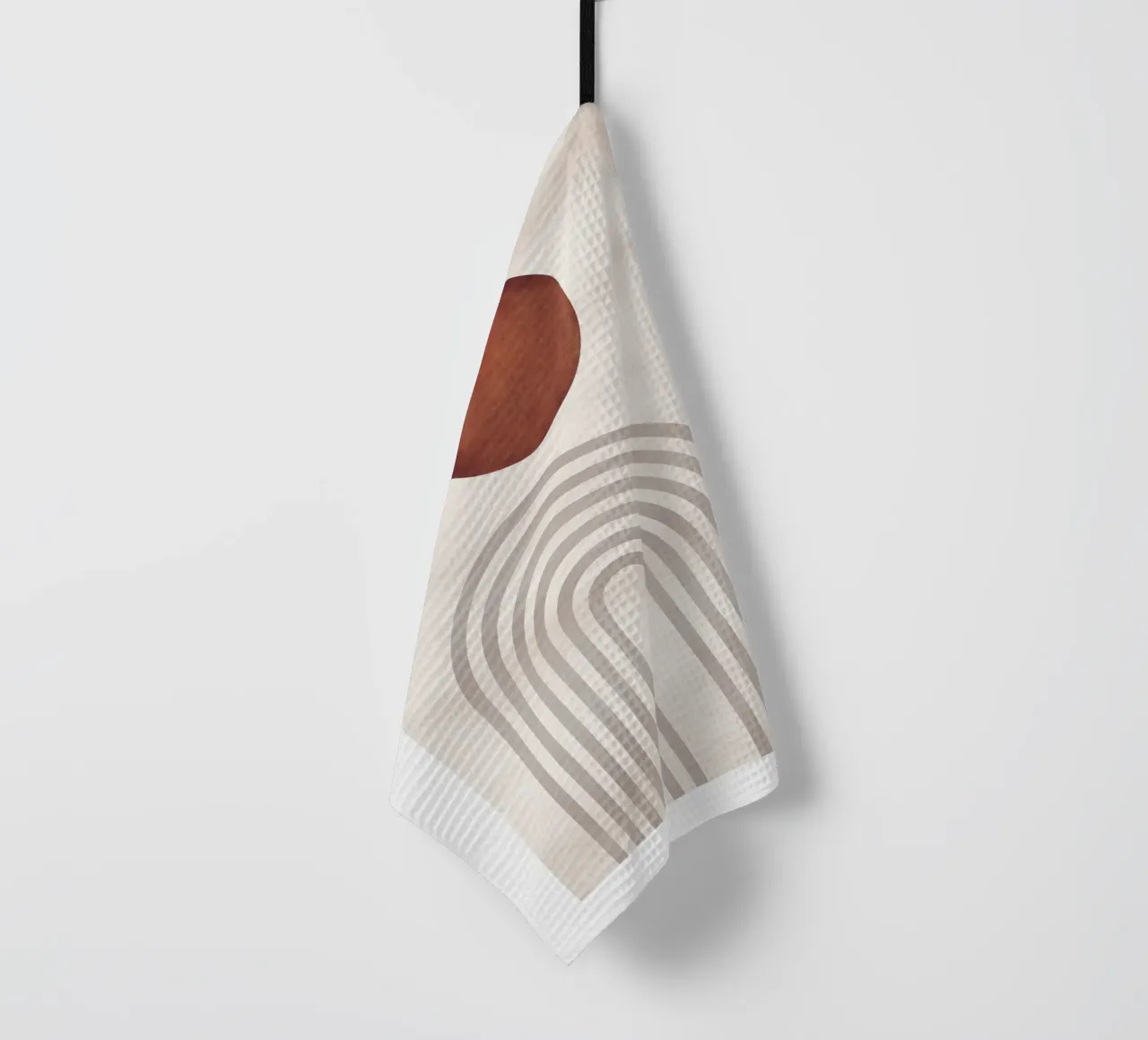 Sole e archi astratti | Design moderno boho canovaccio da cucina da Whole©