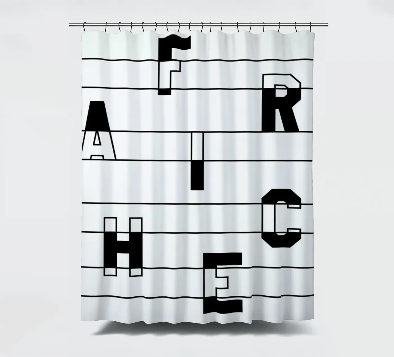 MéliMélo Stripe I shower curtain by FRAICHE