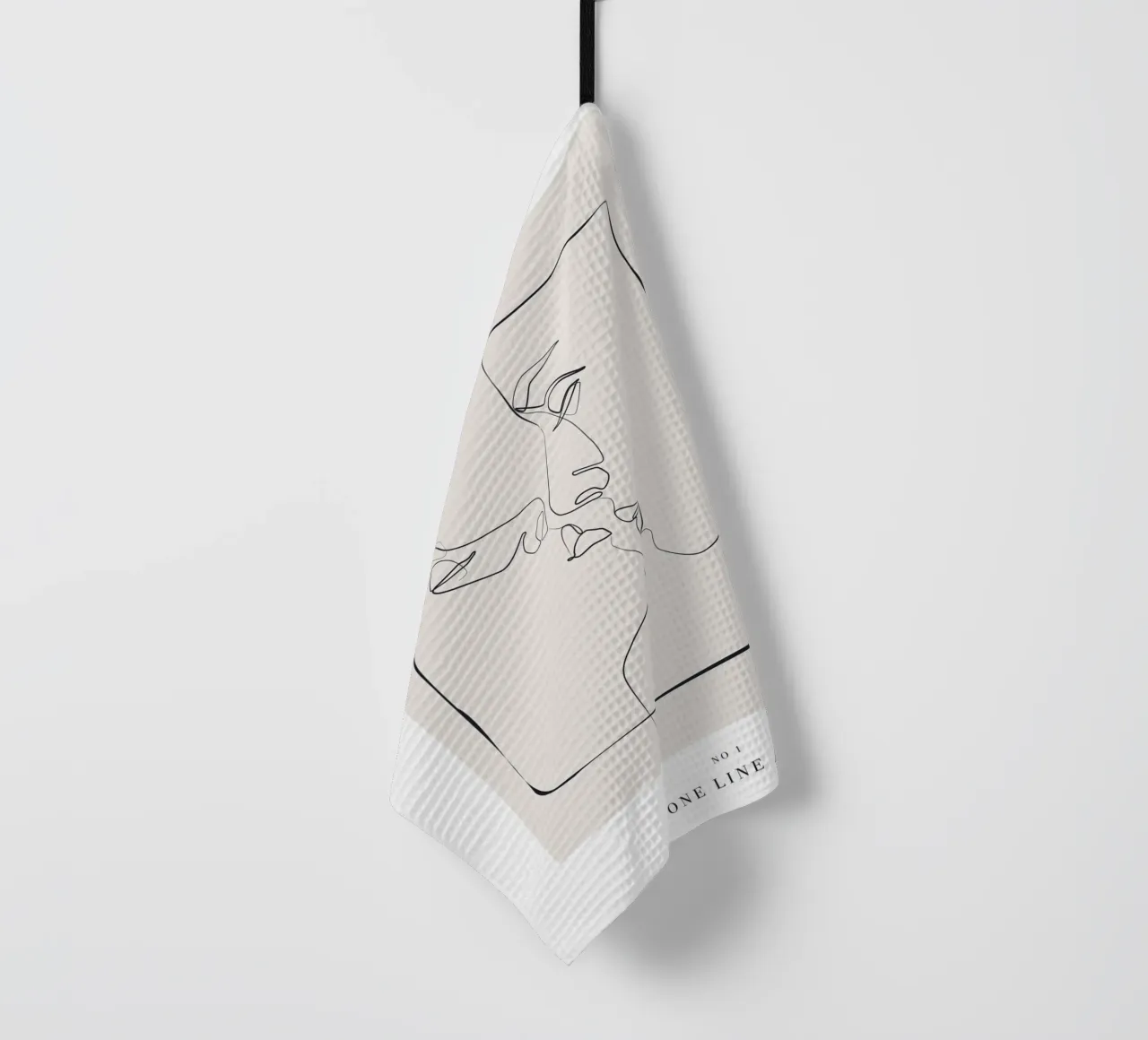 Paire minimaliste Line-Art - Design élégant torchon de Whole©