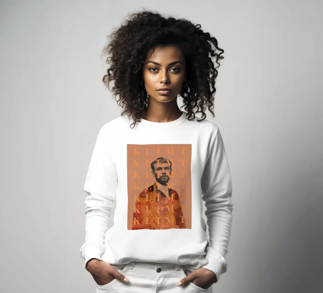for Gustav Klimt 02 sweatshirt by Frank Moth
