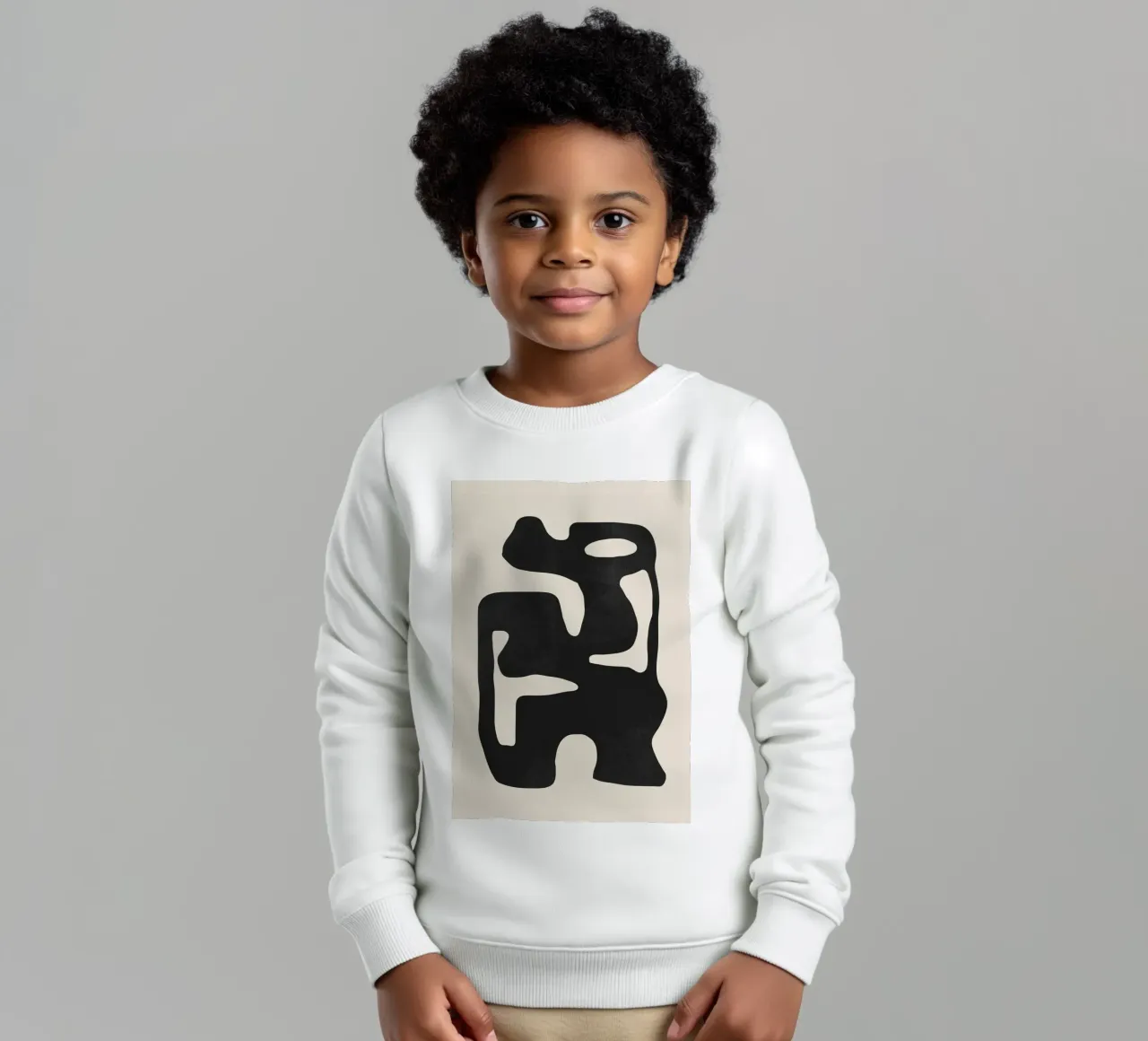 Forme astratte moderne 42 felpa bambino da ThingDesign