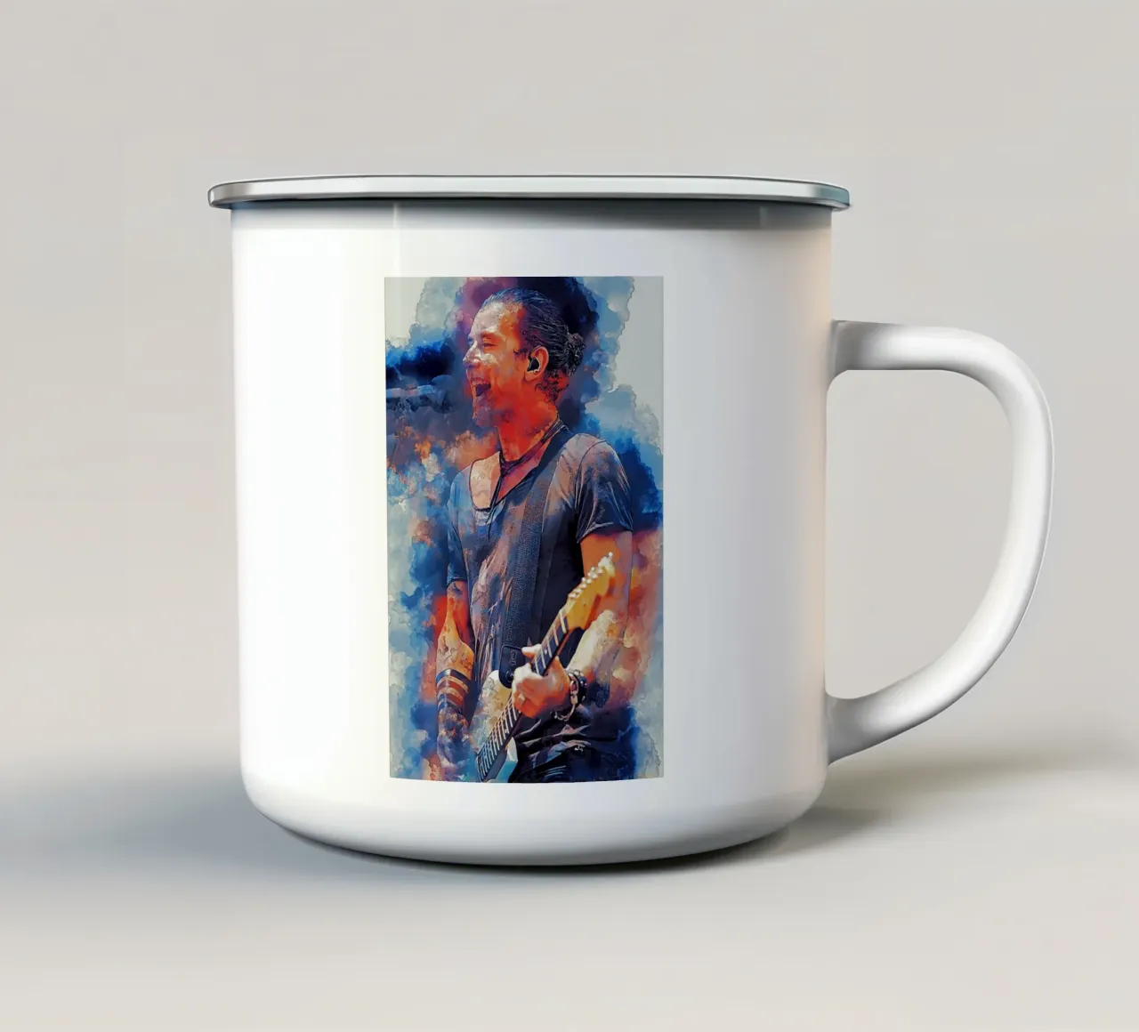 Colore di Gavin Rossdale tazza in smalto da neonartroom