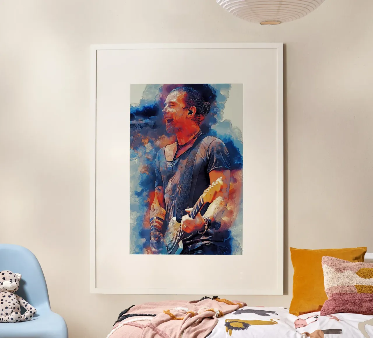 Colore di Gavin Rossdale carta hahnemühle da neonartroom