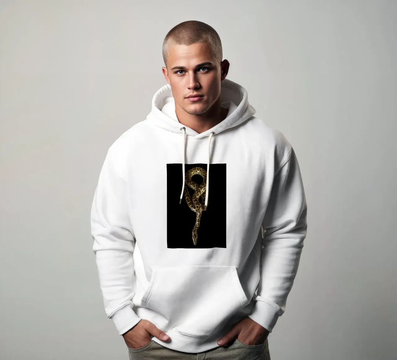 Python sudadera con capucha de Curious Collections by Marielle Leenders