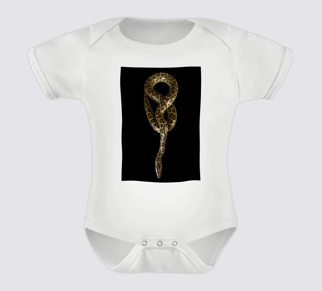 Python Kurzarm Babybody von Curious Collections by Marielle Leenders