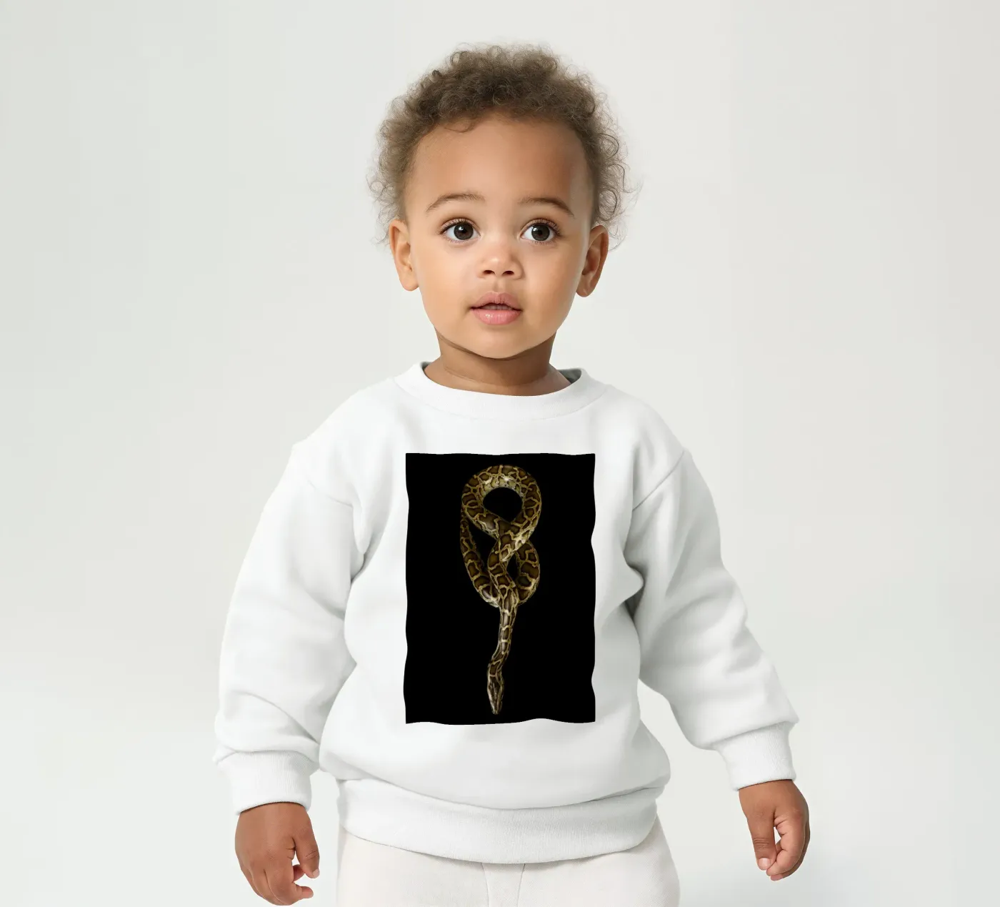 Python baby sweatshirt van Curious Collections by Marielle Leenders