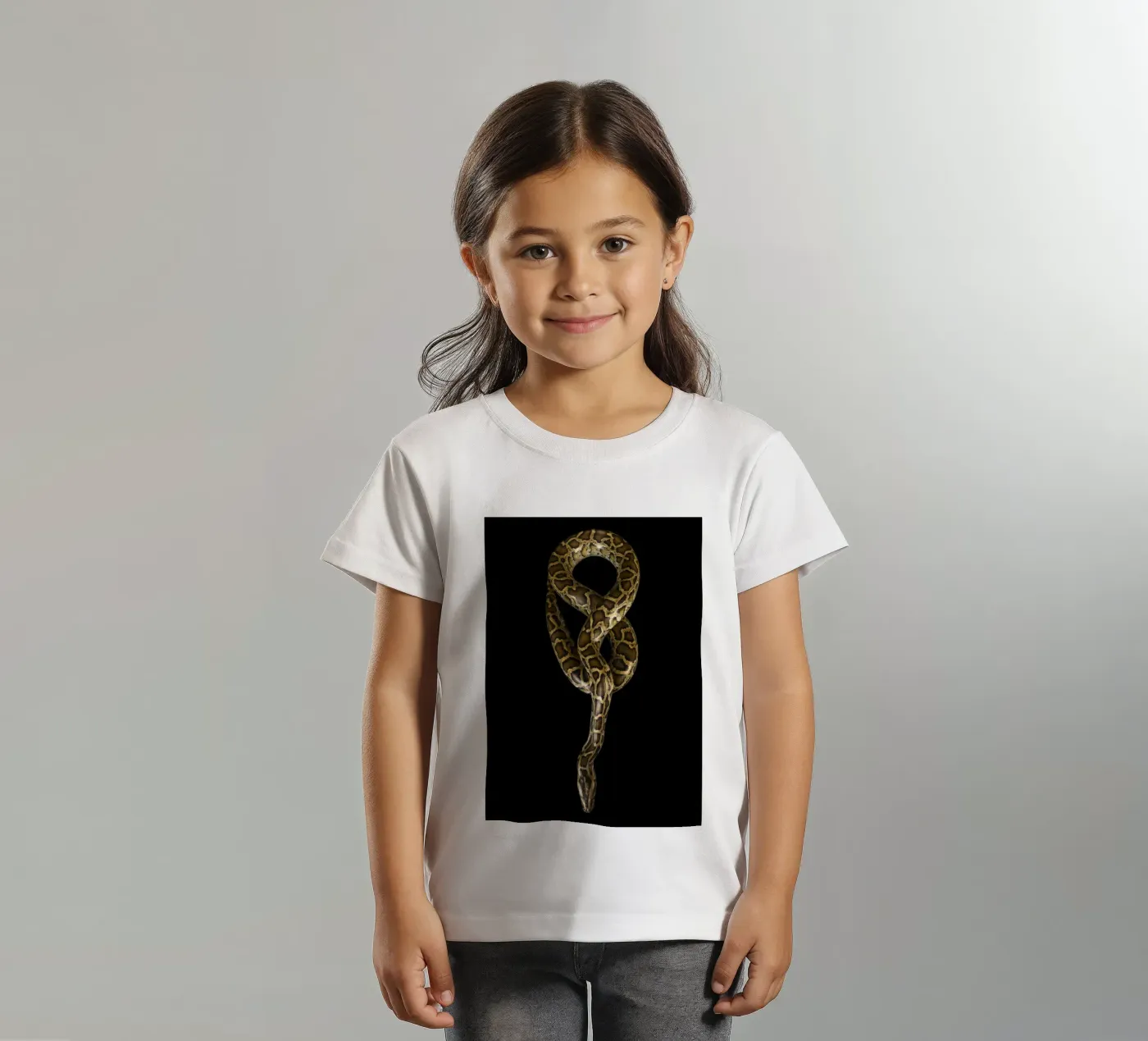 Python kinder t-shirt van Curious Collections by Marielle Leenders