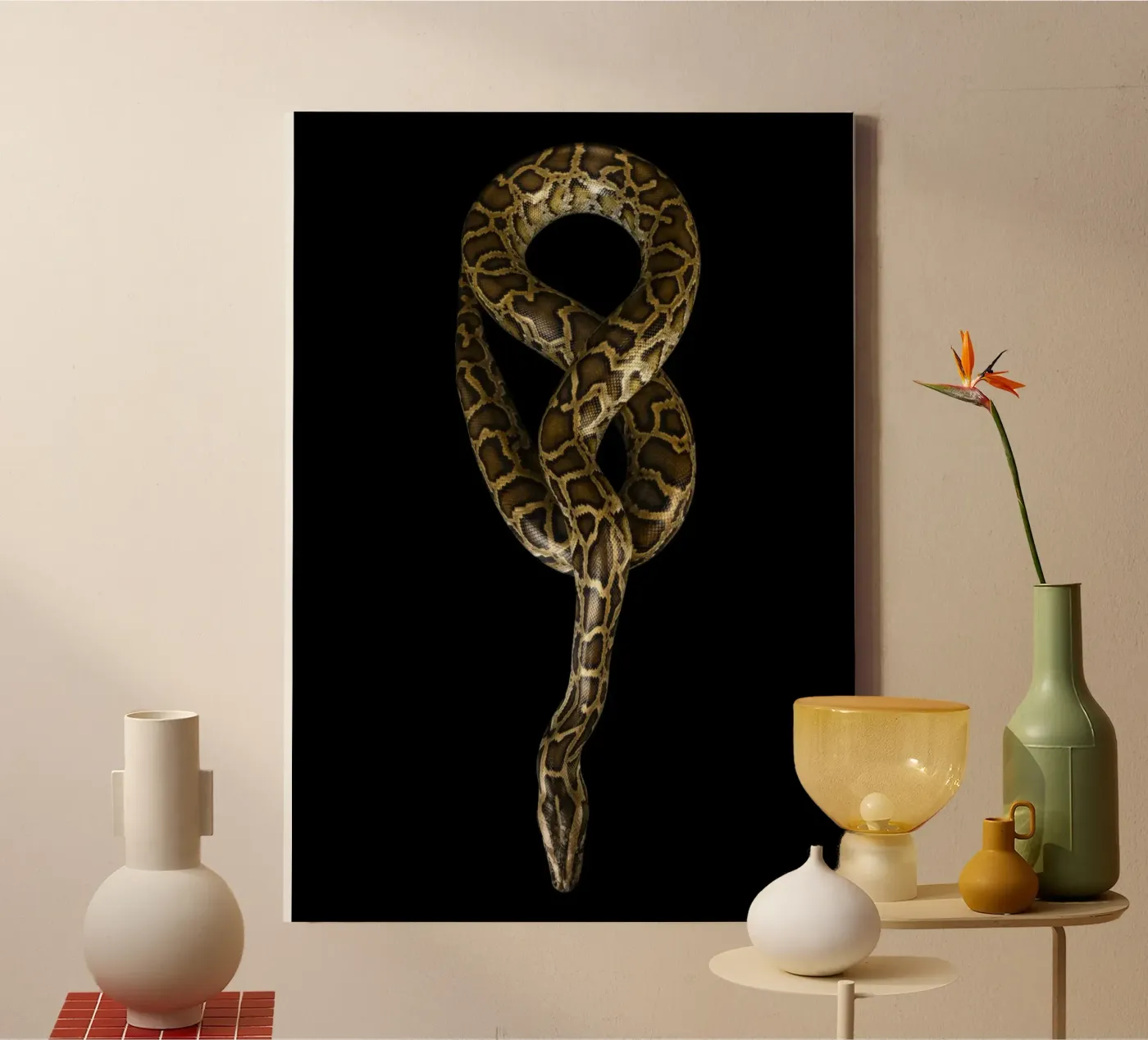 Python toile de Curious Collections by Marielle Leenders