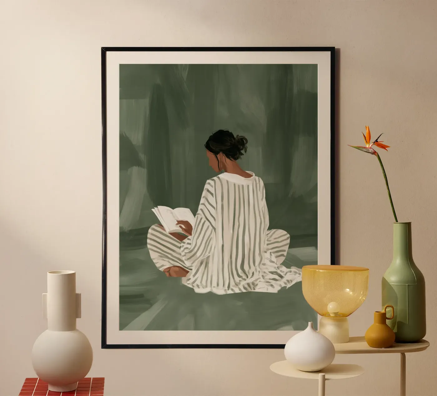 Stillness Between Chapters poster by Bubblycanvas