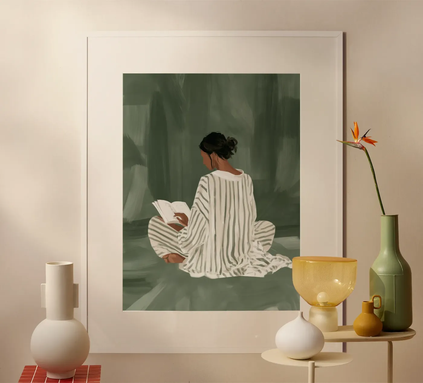 Stillness Between Chapters poster by Bubblycanvas