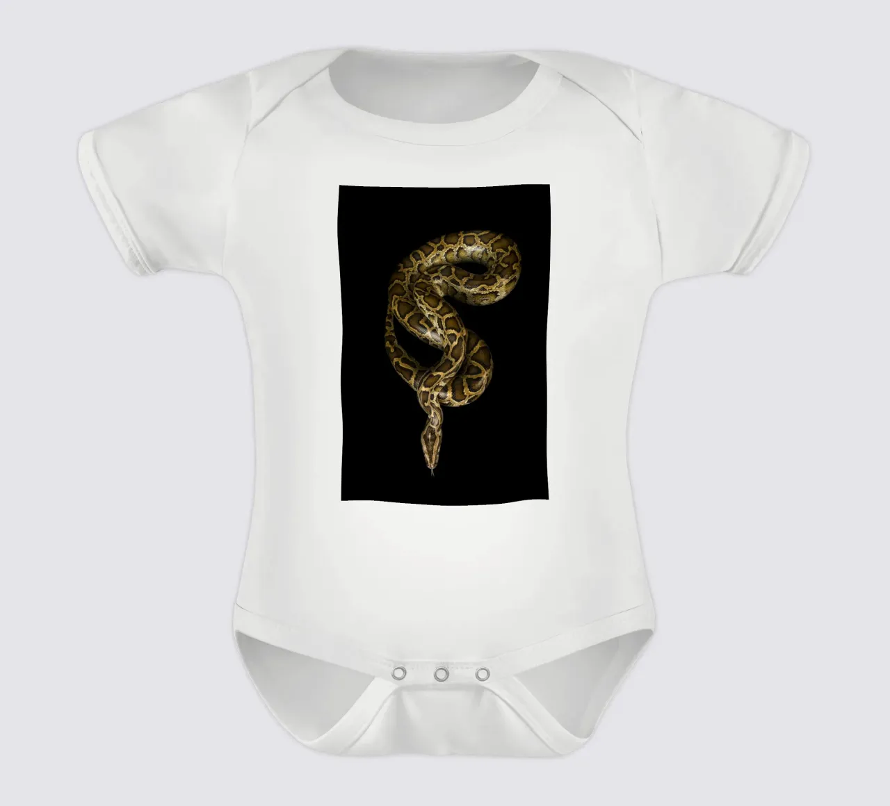 Python Kurzarm Babybody von Curious Collections by Marielle Leenders