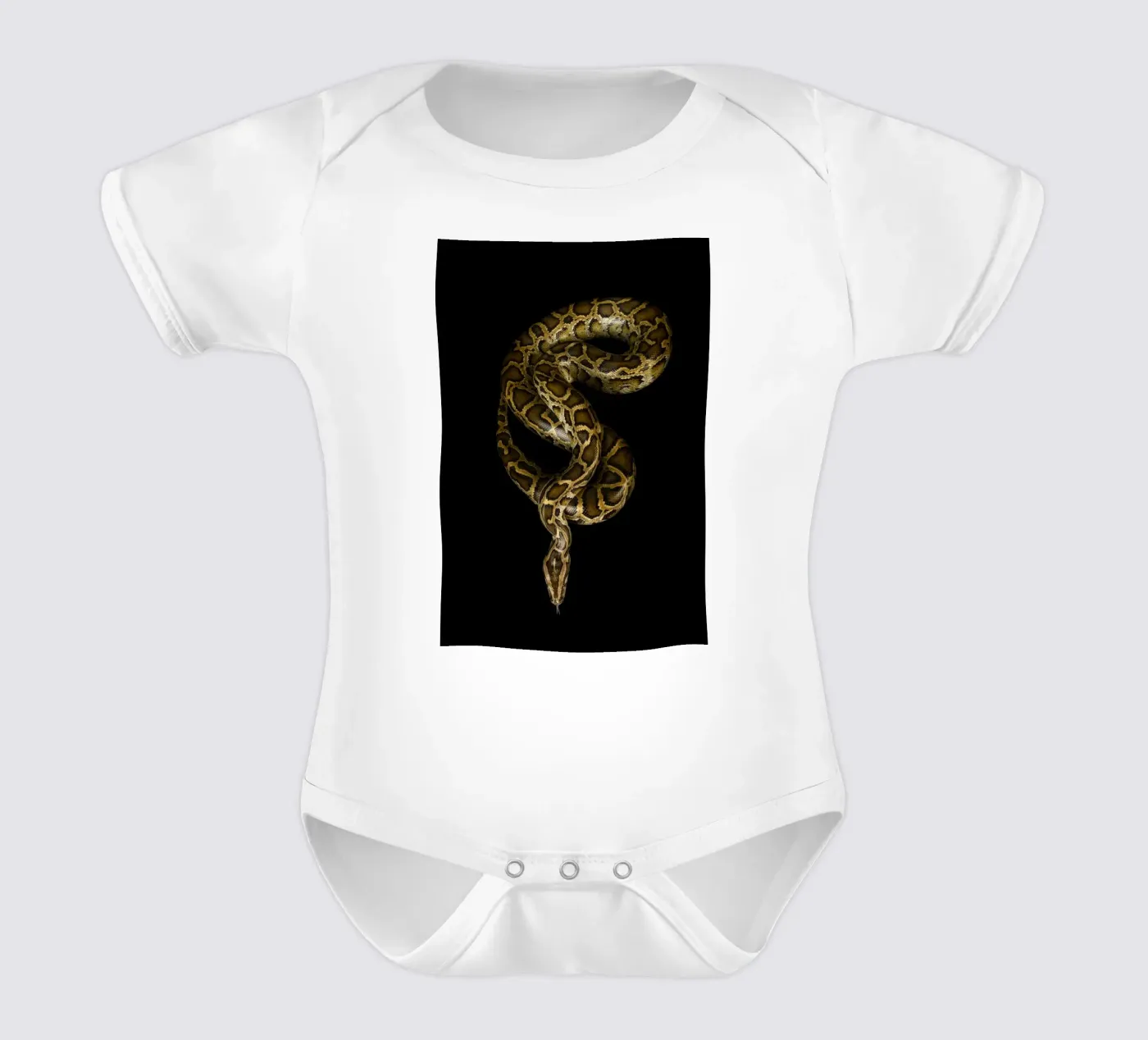 Python Kurzarm Babybody von Curious Collections by Marielle Leenders