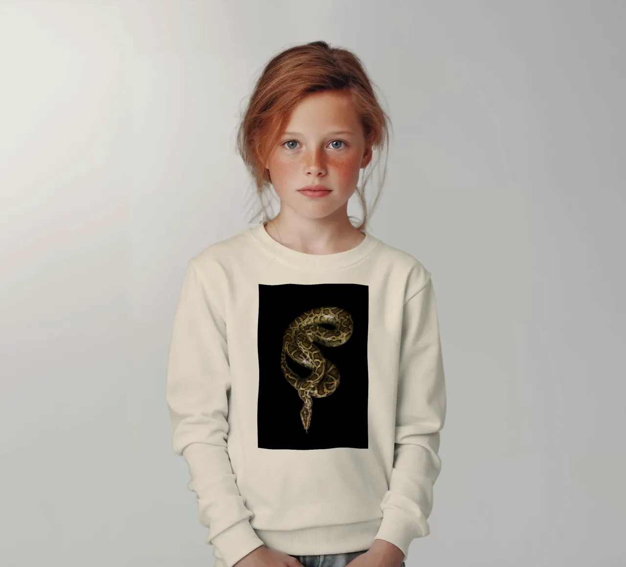 Python Kinder Sweatshirt von Curious Collections by Marielle Leenders