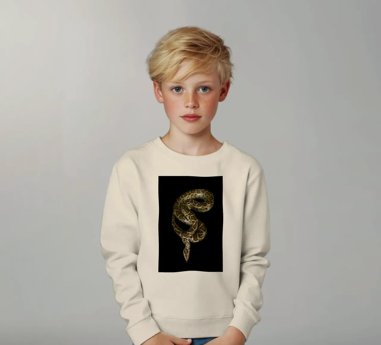 Python Kinder Sweatshirt von Curious Collections by Marielle Leenders