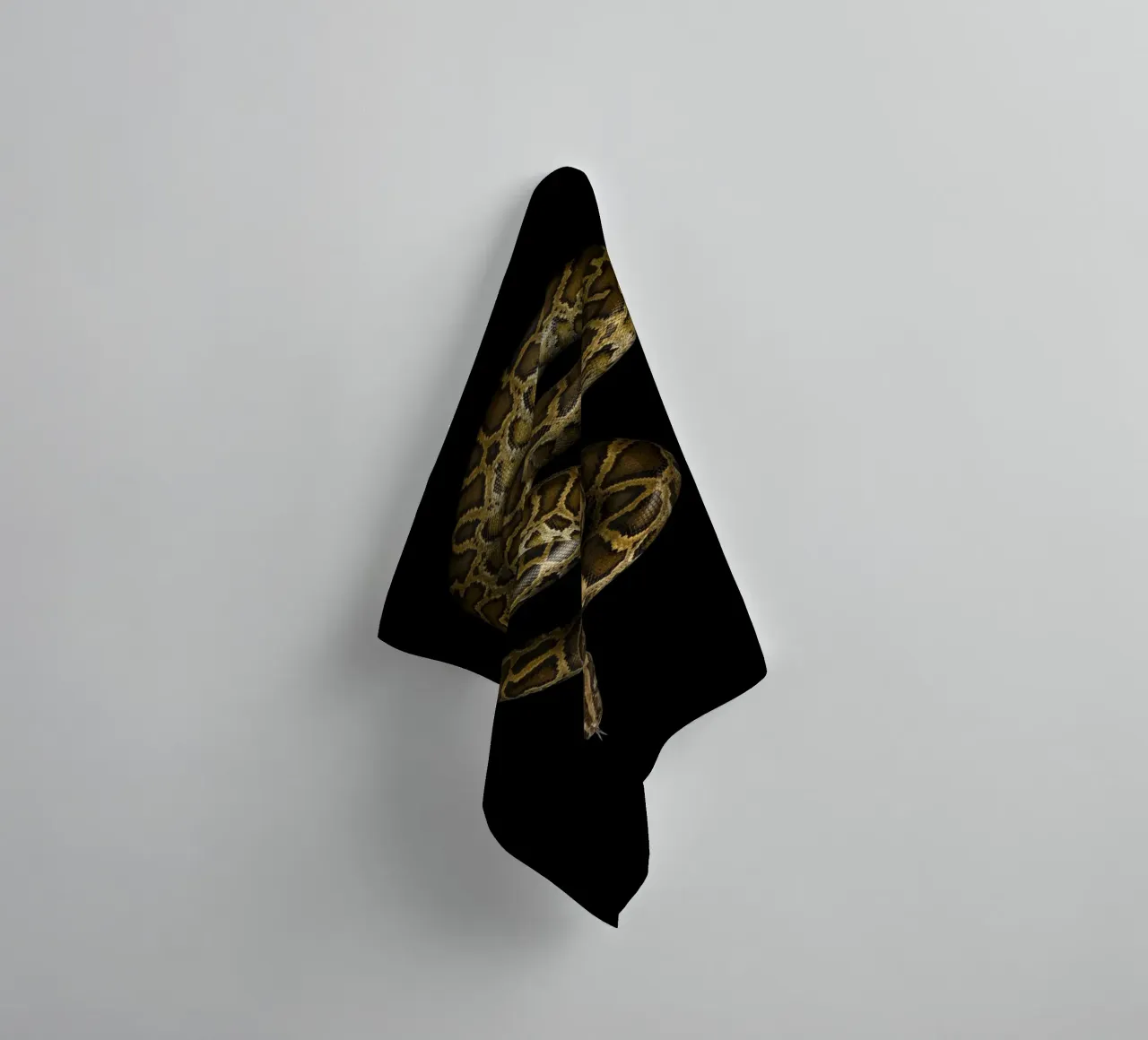 Python badhanddoek van Curious Collections by Marielle Leenders