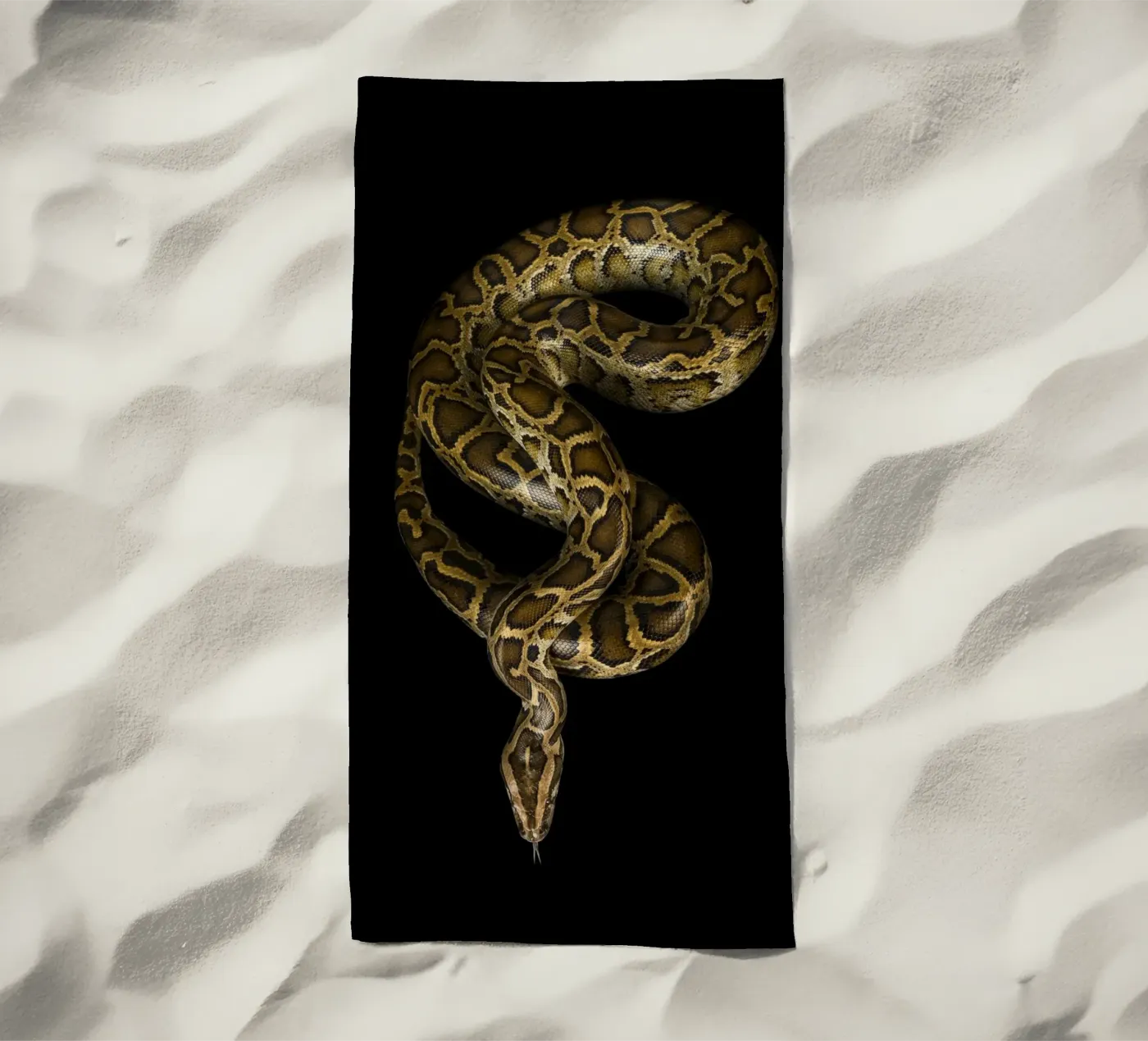 Python beach towel by Curious Collections by Marielle Leenders