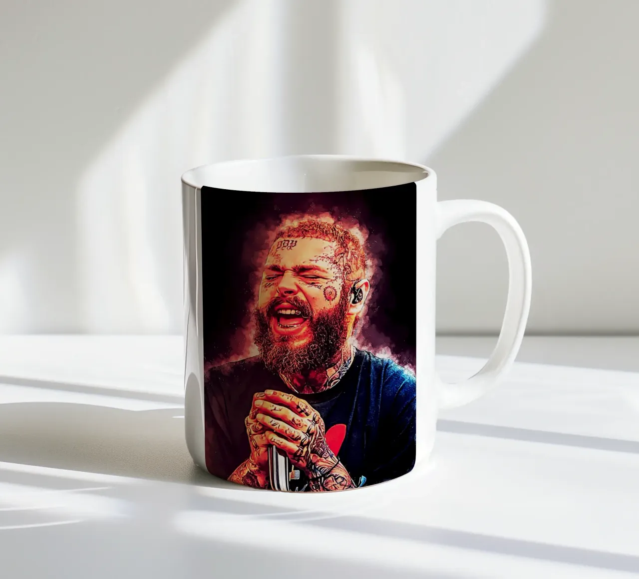 Arte di Post Malone tazza in ceramica da neonartroom