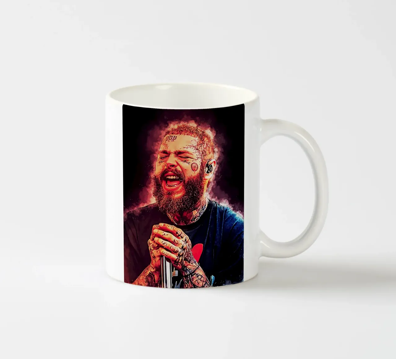 Arte di Post Malone tazza in ceramica da neonartroom