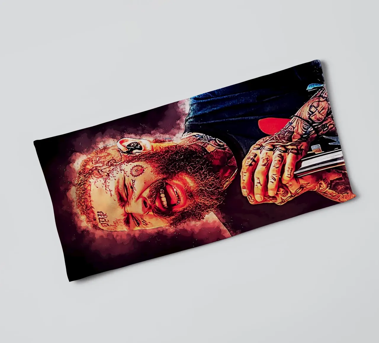 Arte di Post Malone asciugamano da bagno da neonartroom