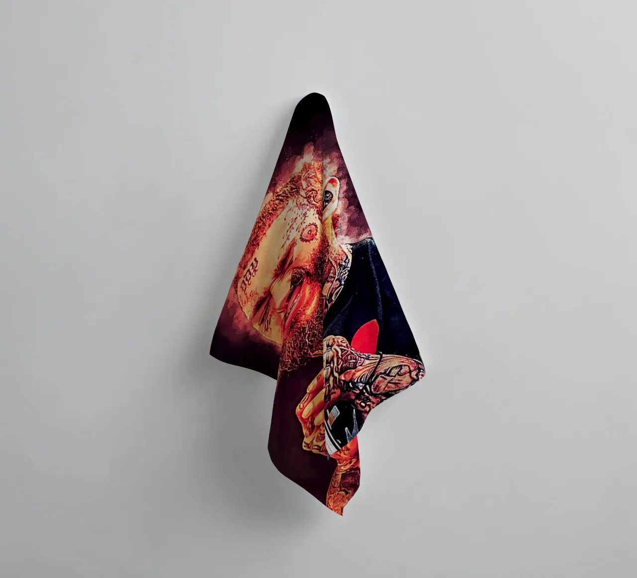Arte di Post Malone asciugamano da bagno da neonartroom