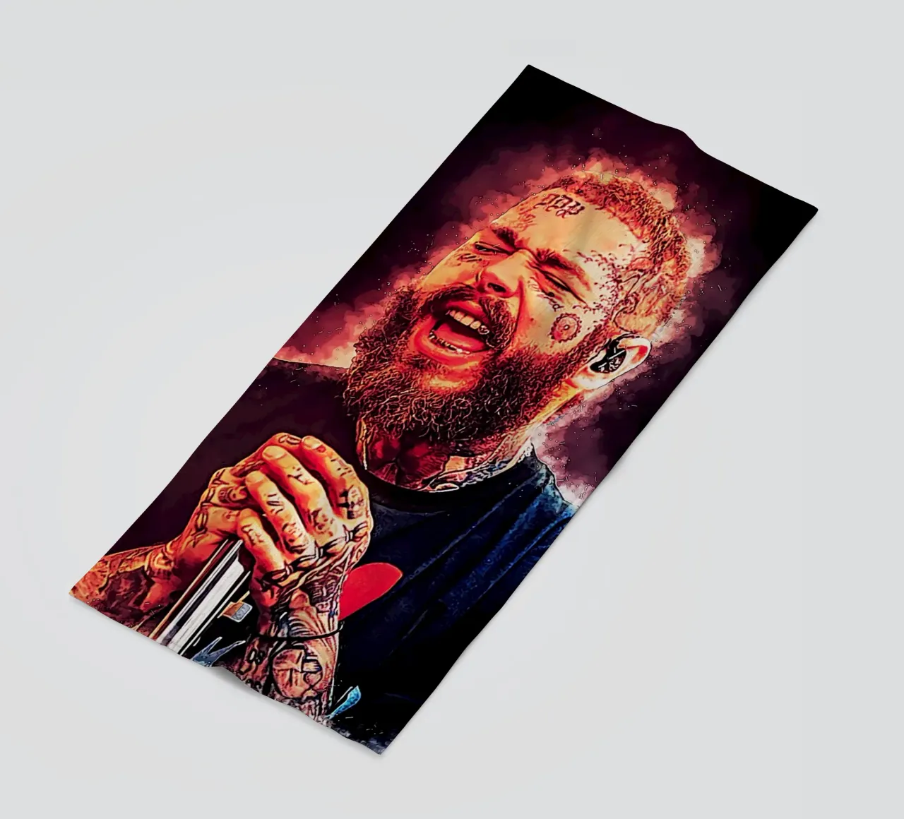Arte di Post Malone telo mare da neonartroom