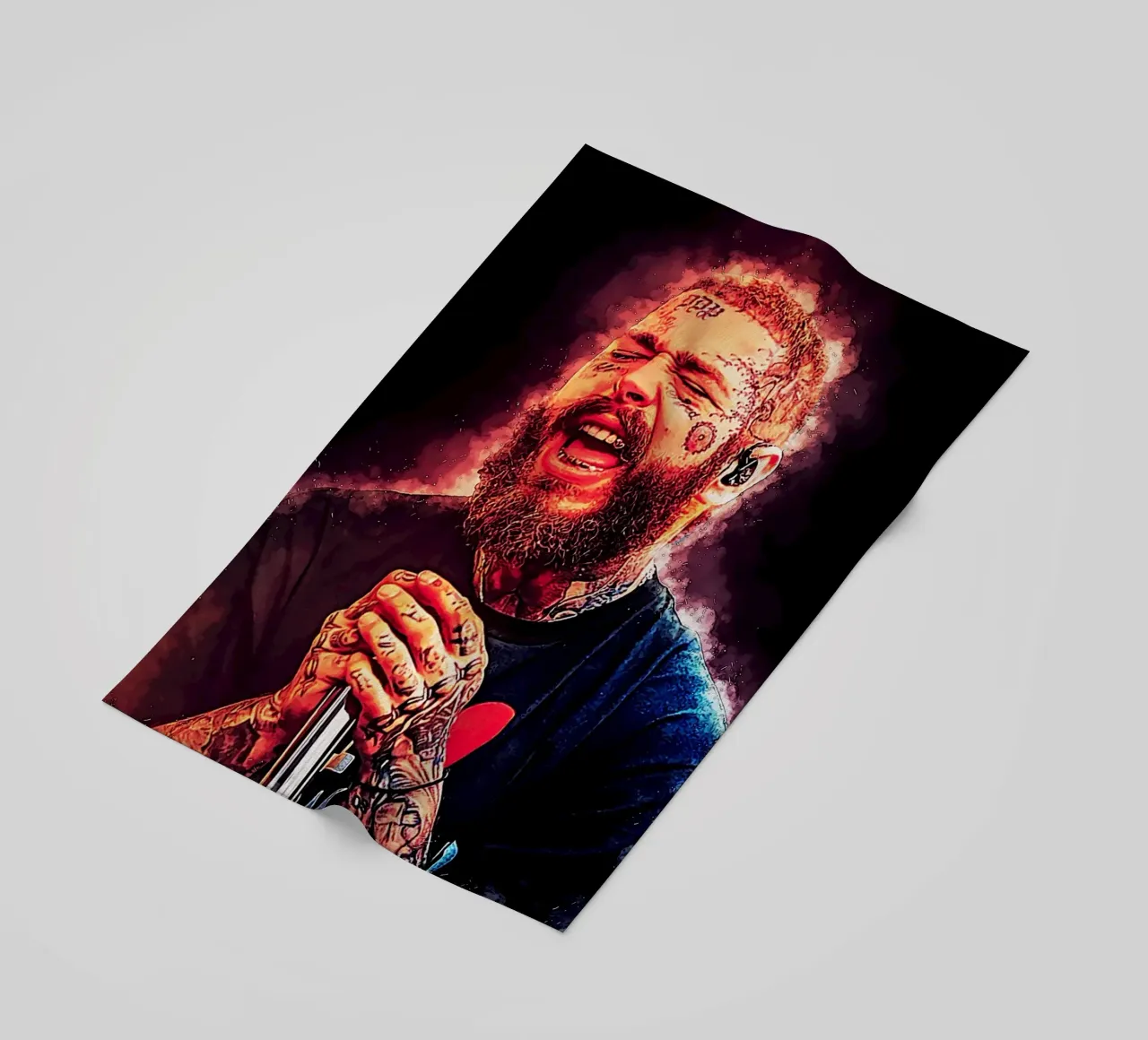 Arte di Post Malone telo mare da neonartroom