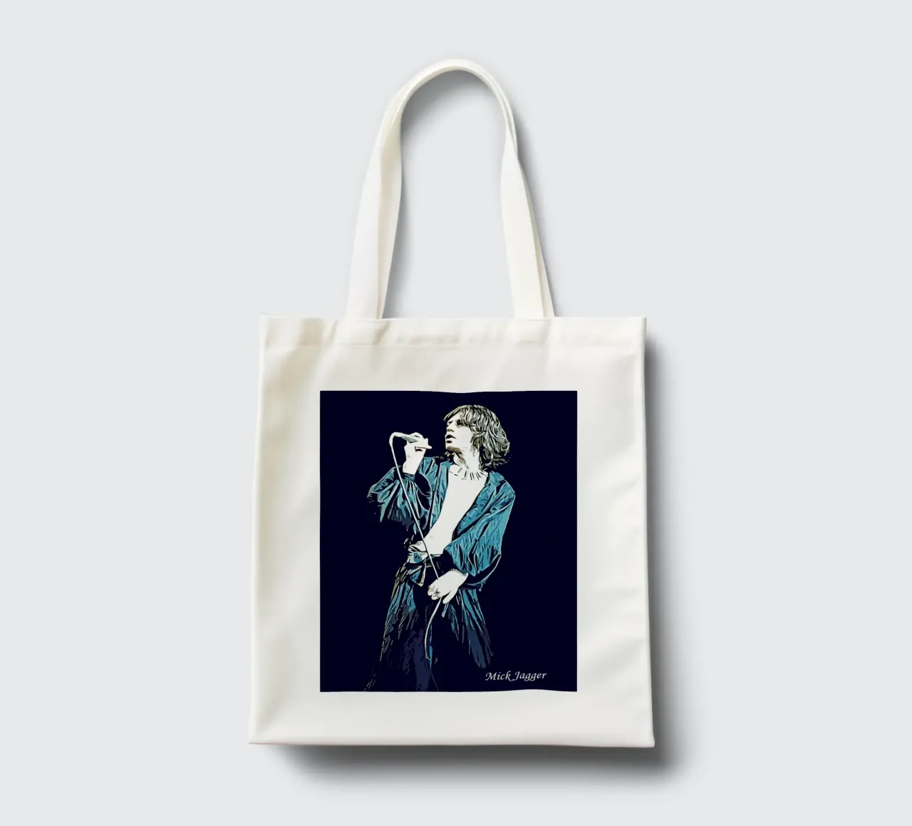 Arte di Jagger borsa in juta da neonartroom