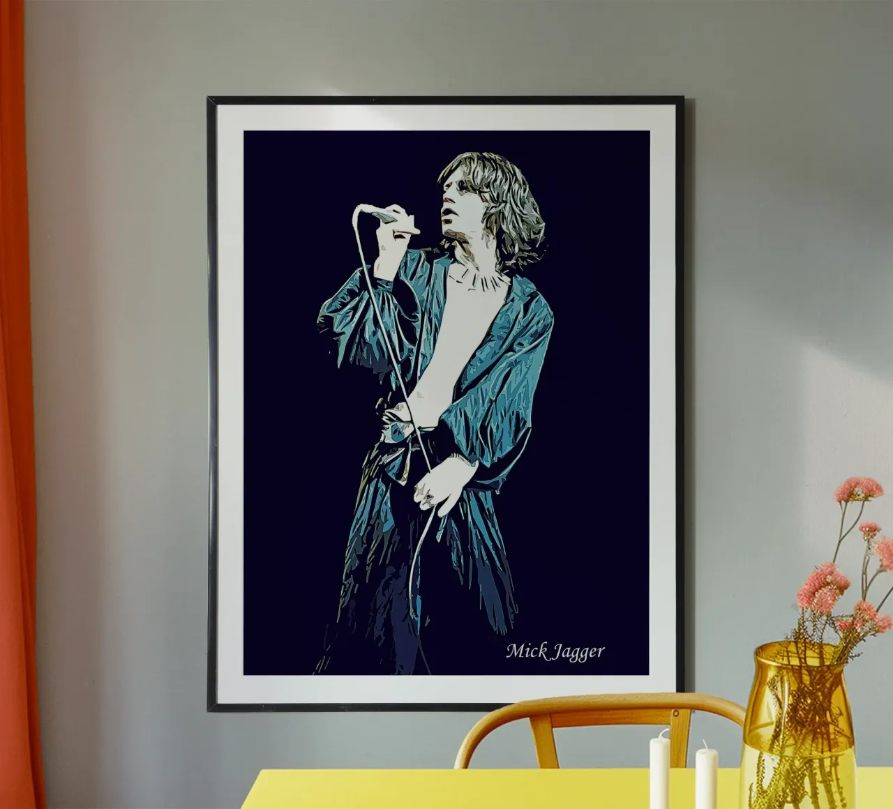 Arte di Jagger poster da neonartroom