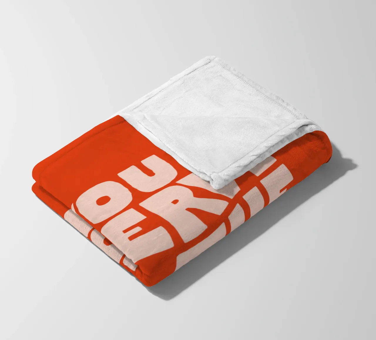 Ti meriti tutte le cose belle Design tipografico colorato coperta in pile da THE MOTIVATED TYPE