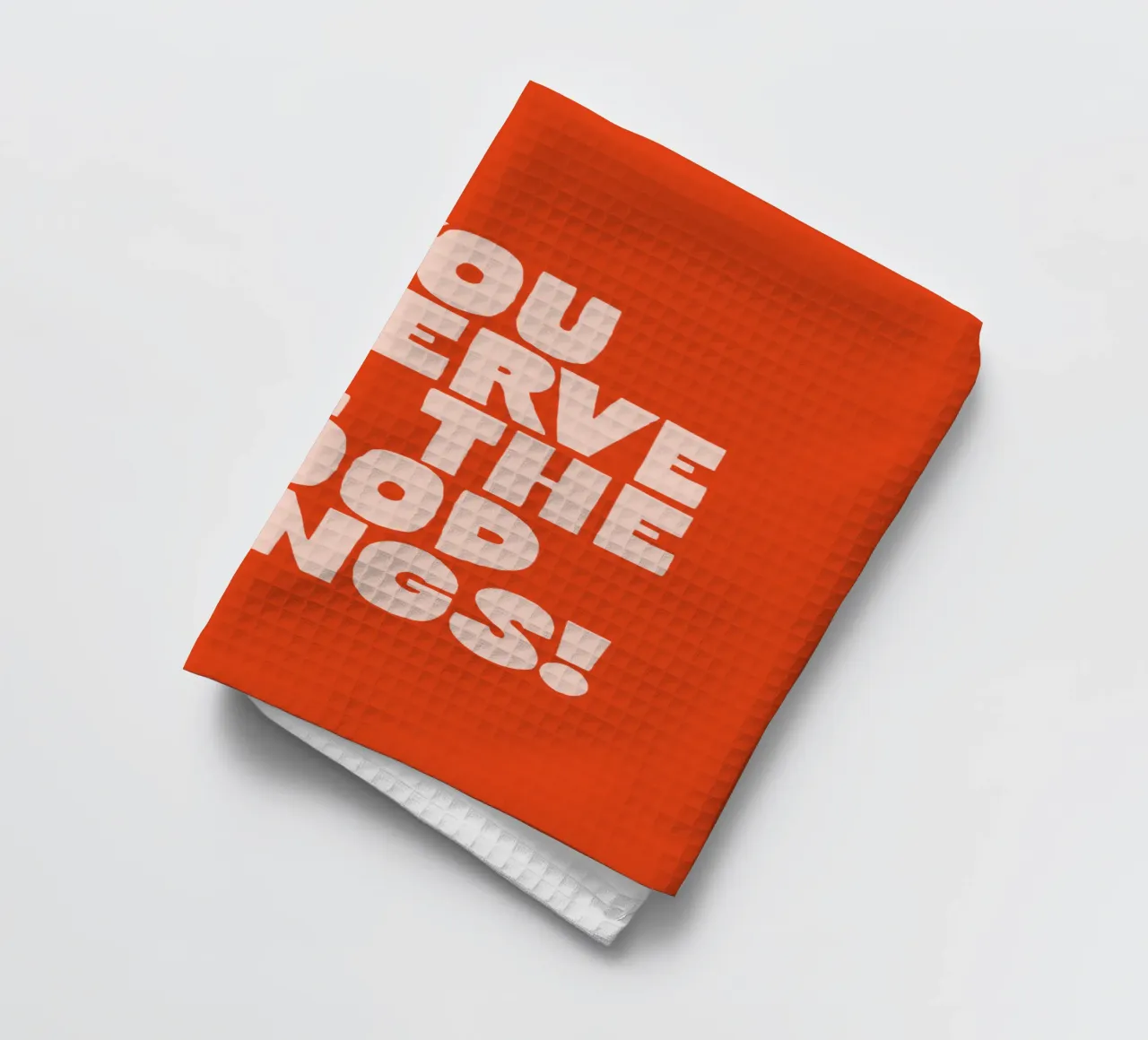 Ti meriti tutte le cose belle Design tipografico colorato canovaccio da cucina da THE MOTIVATED TYPE