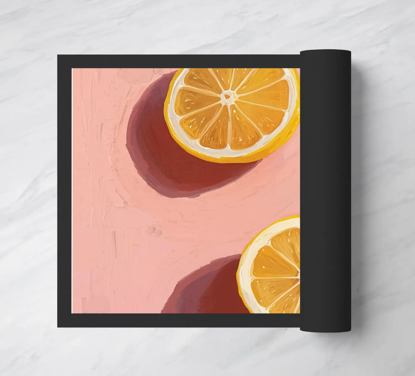 LEMON Fußmatte von ilustration sofia doyle