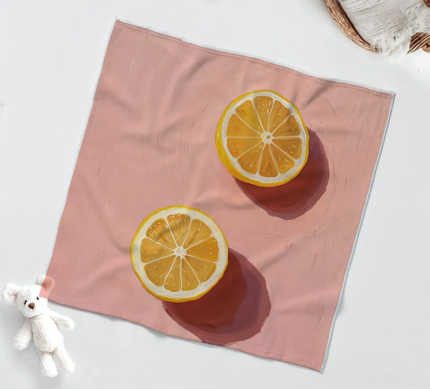 LEMON Fleecedecke von ilustration sofia doyle