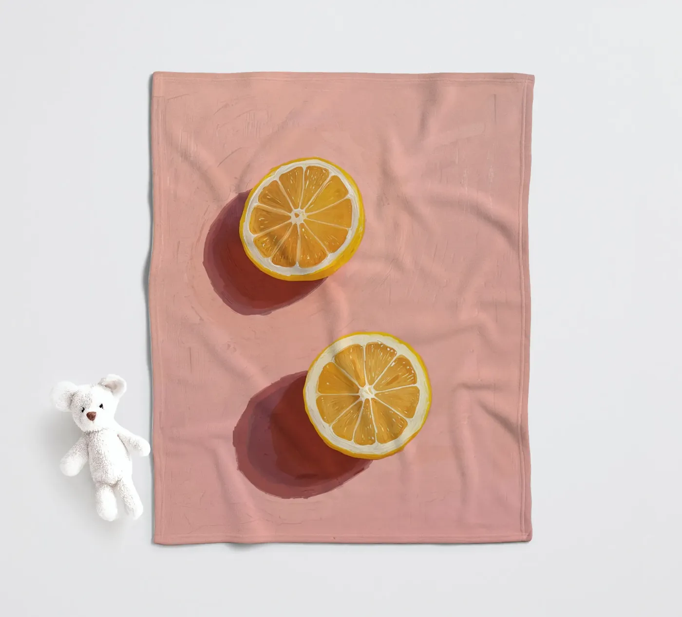 LEMON Fleecedecke von ilustration sofia doyle
