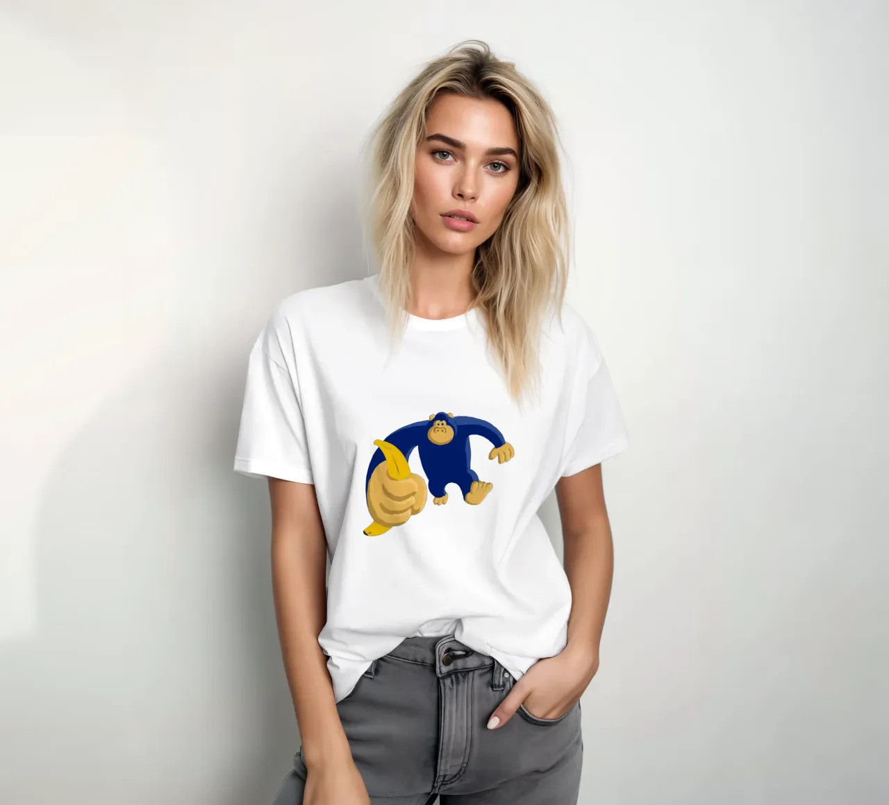 Gorilla blu t-shirt da Asobōze