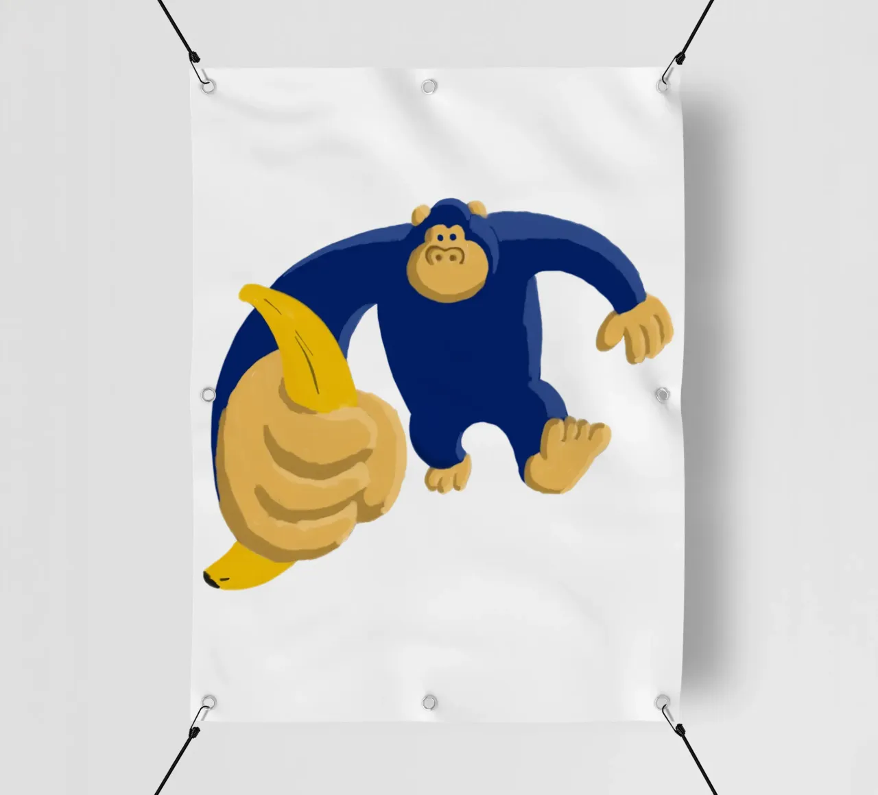 Gorilla blu telo in pvc da Asobōze