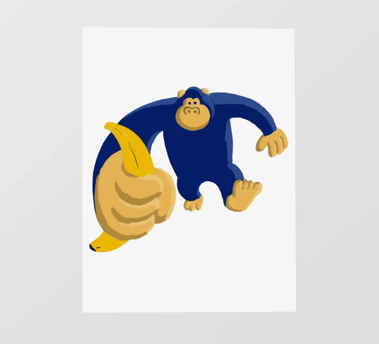 Gorilla blu telo in pvc da Asobōze