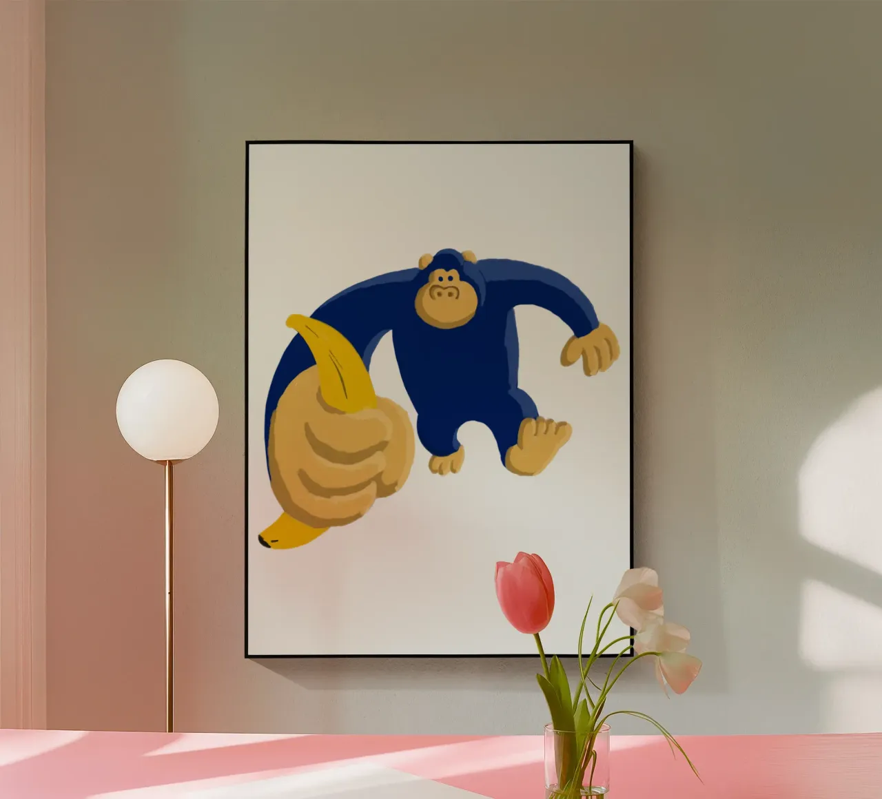 Gorilla blu plexiglass da Asobōze