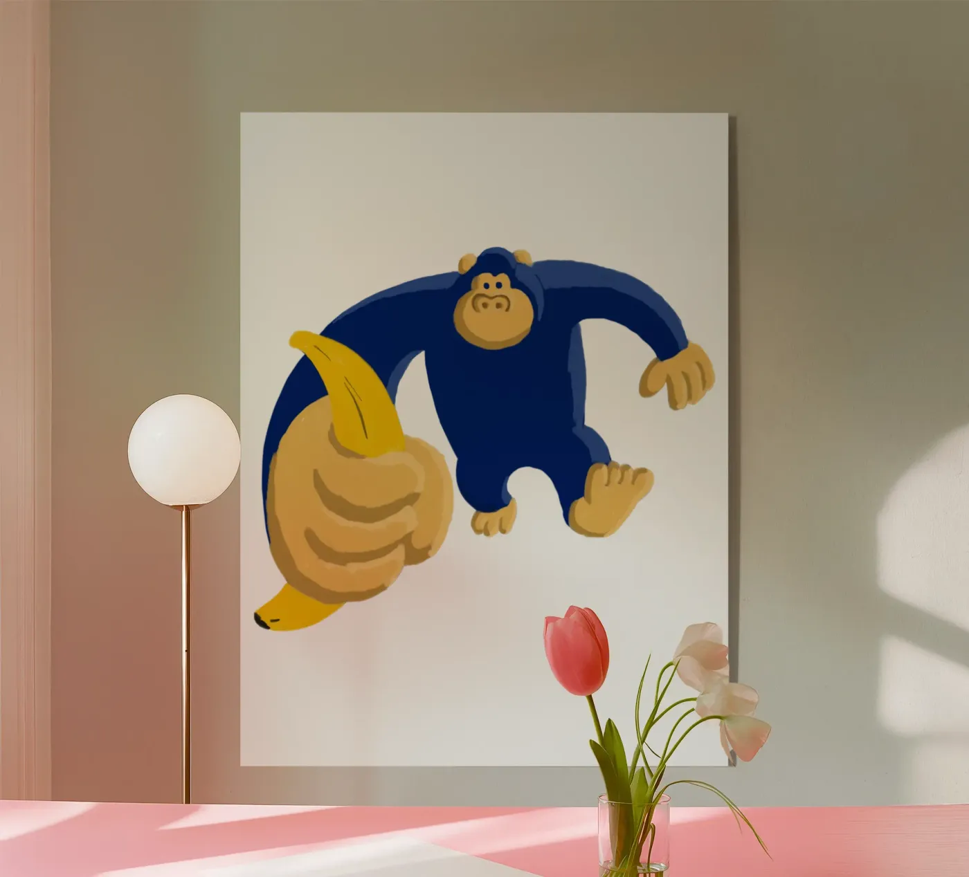 Gorilla blu plexiglass da Asobōze