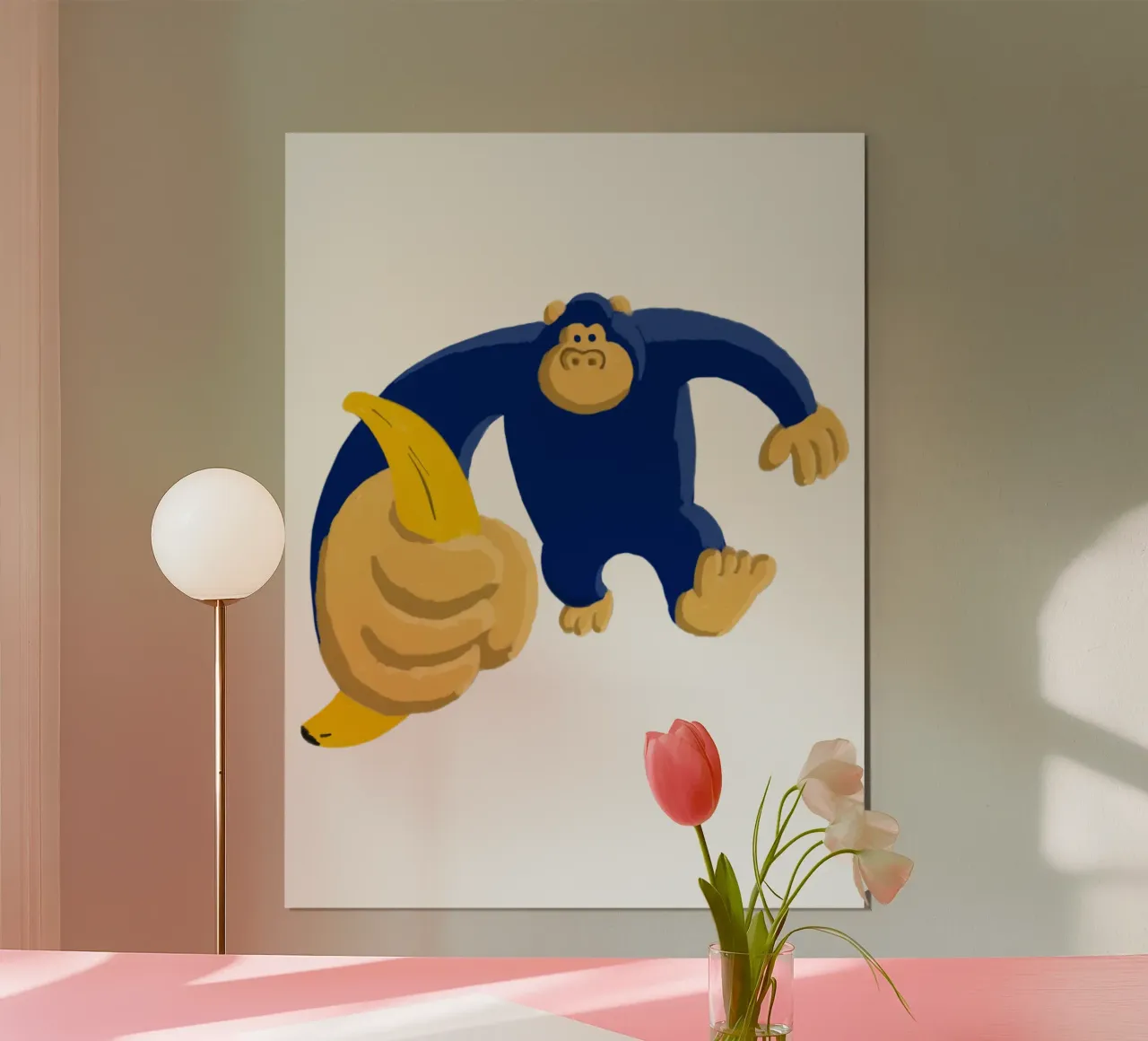 Gorilla blu poster da Asobōze