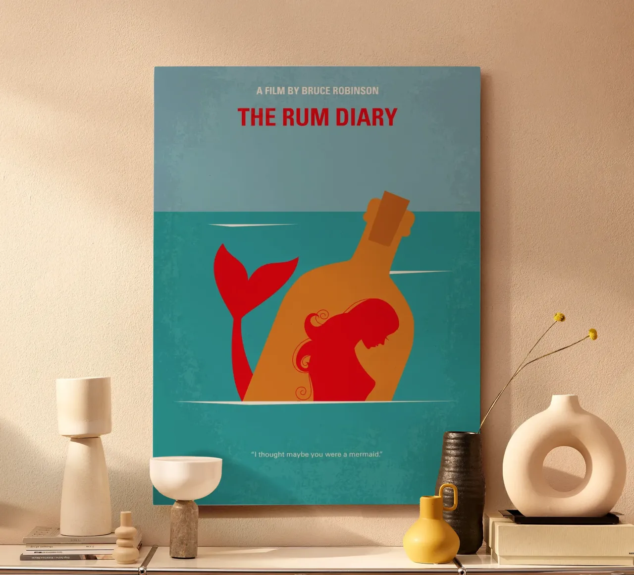 No925 My The Rum Diary minimal movie poster alluminio dibond da Chungkong