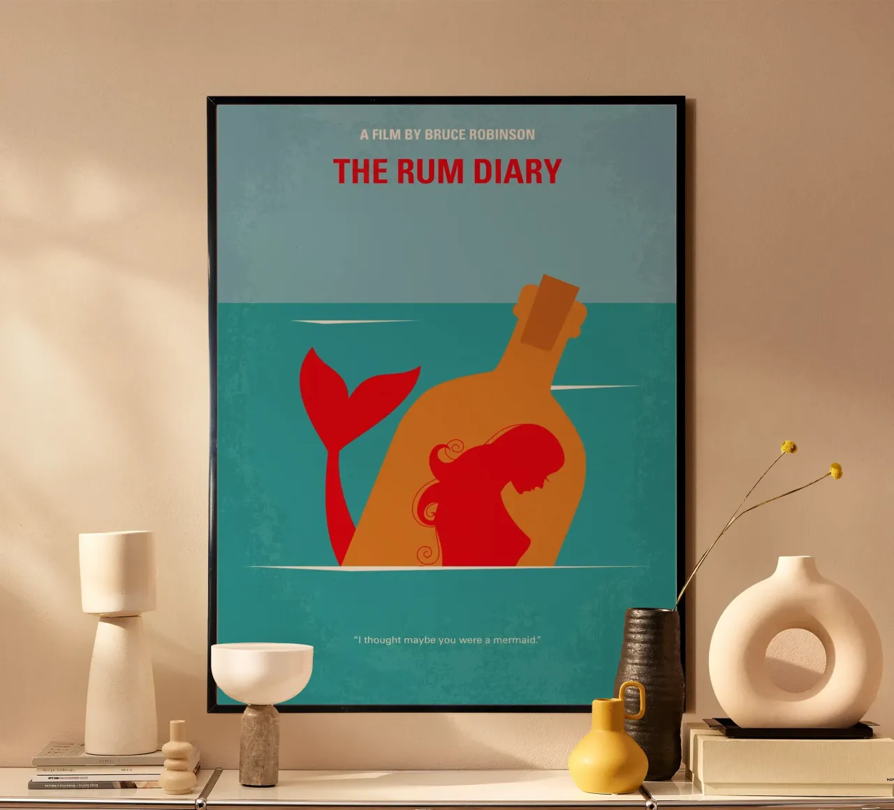 No925 My The Rum Diary minimal movie poster poster da Chungkong