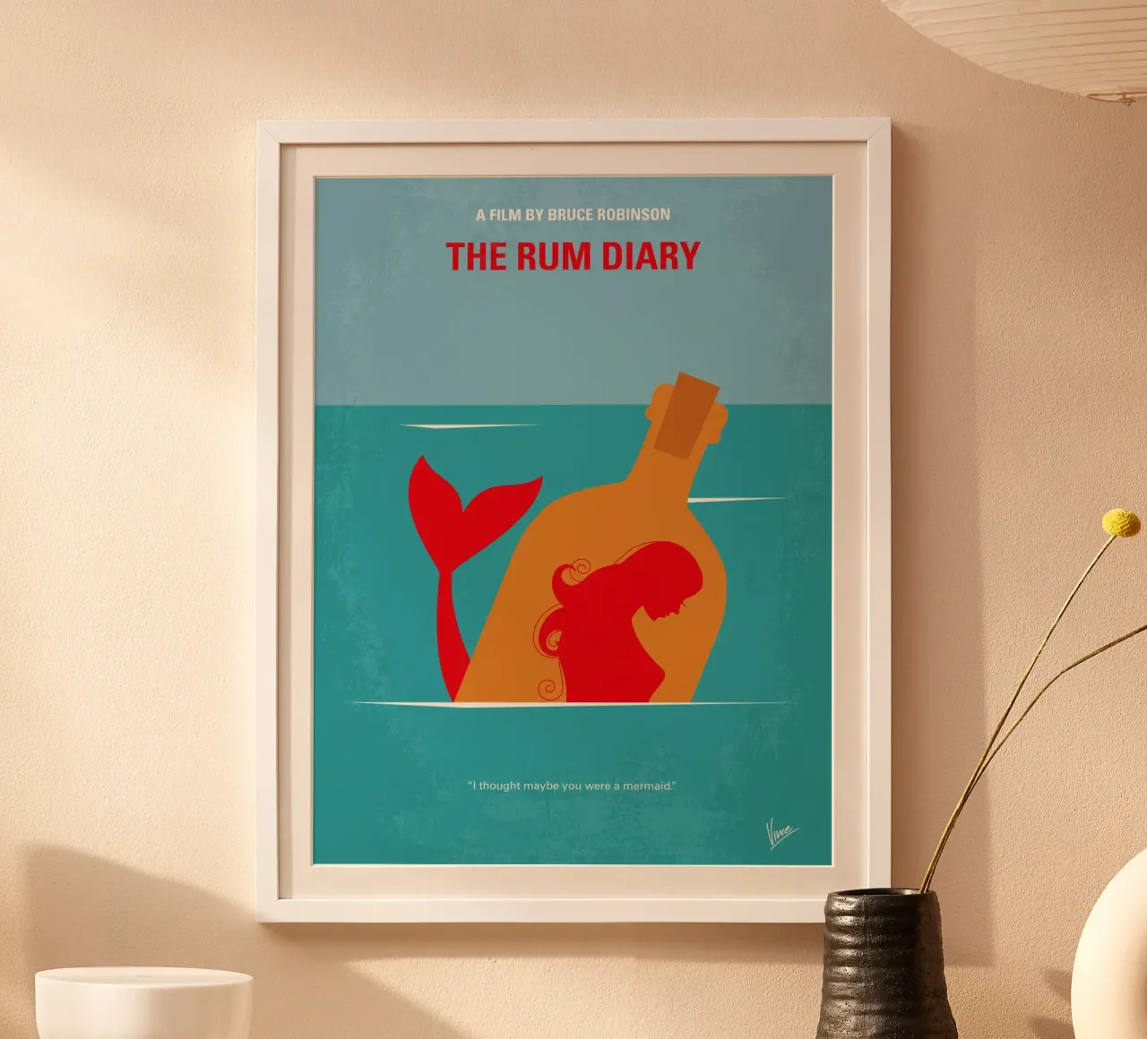 No925 My The Rum Diary minimal movie poster carta hahnemühle da Chungkong