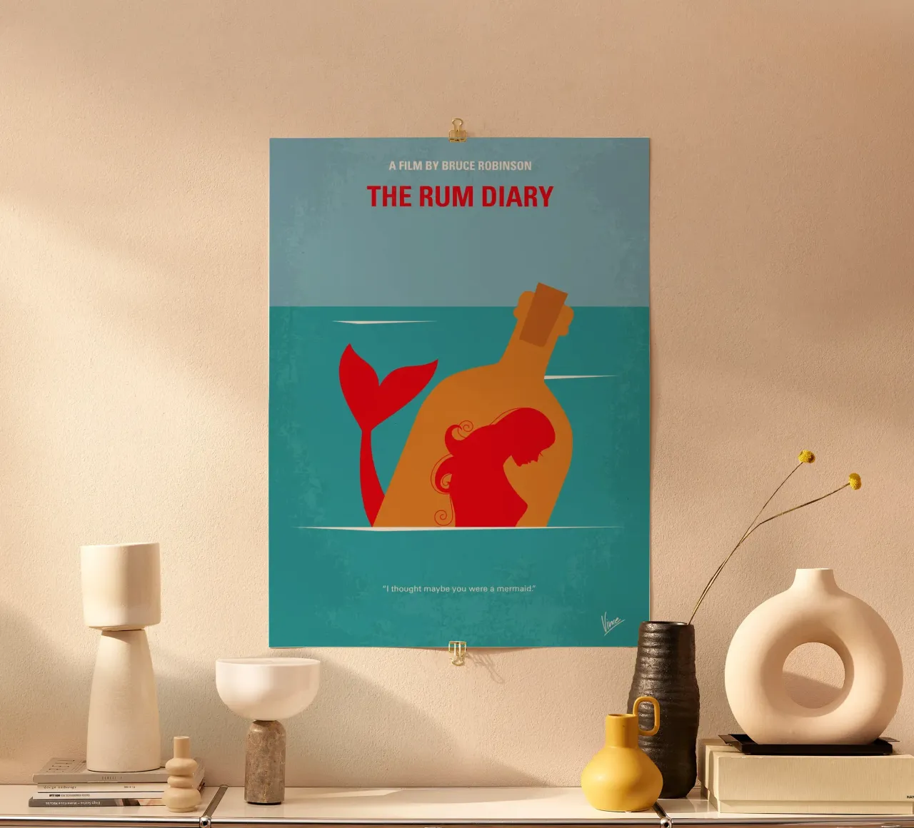 No925 My The Rum Diary minimal movie poster poster da Chungkong