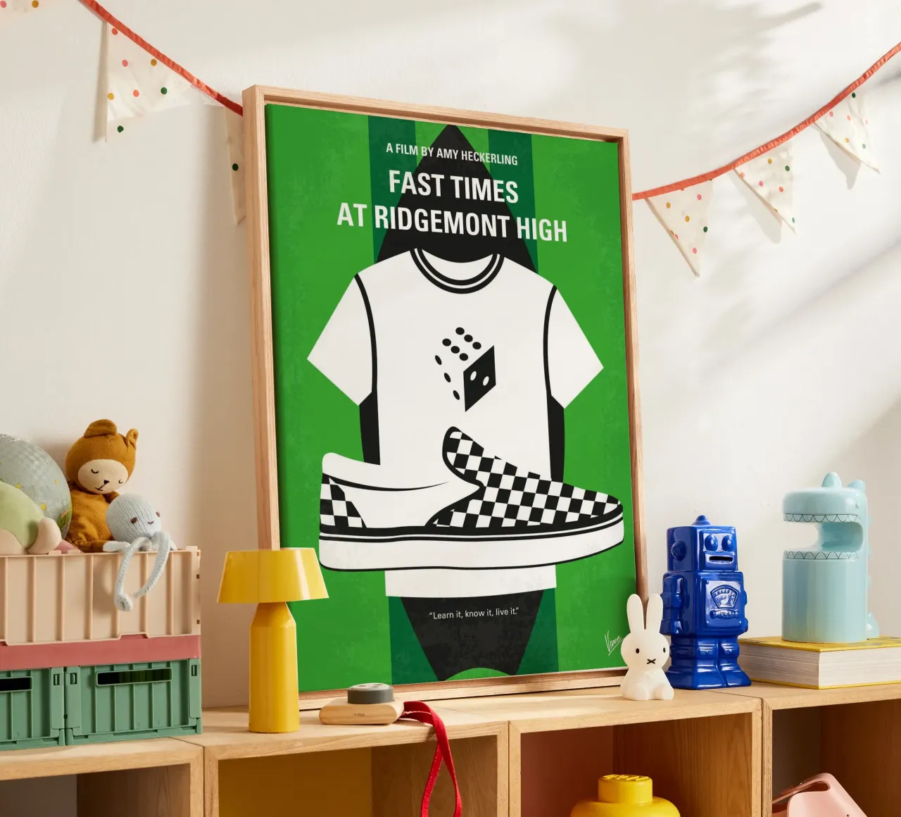 No946 My Fast Times at Ridgemont High minimal movie poster canvas with Floater frame by Chungkong