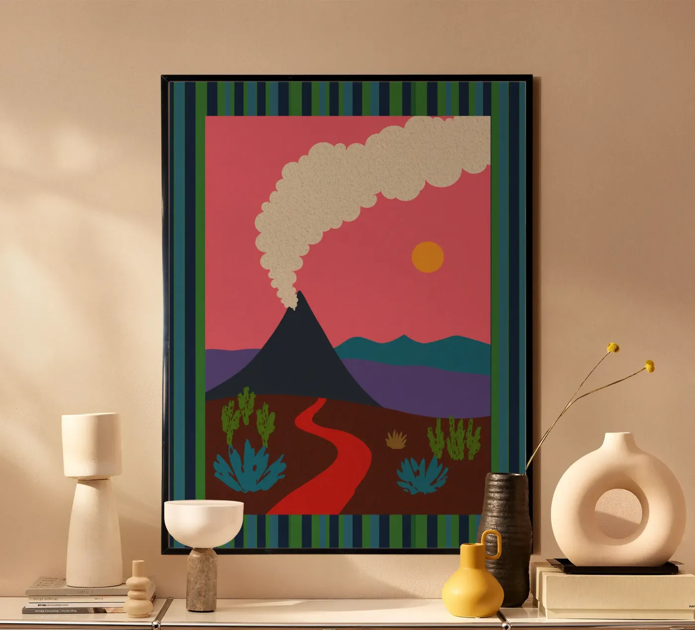 Smoking volcano poster da Lenka