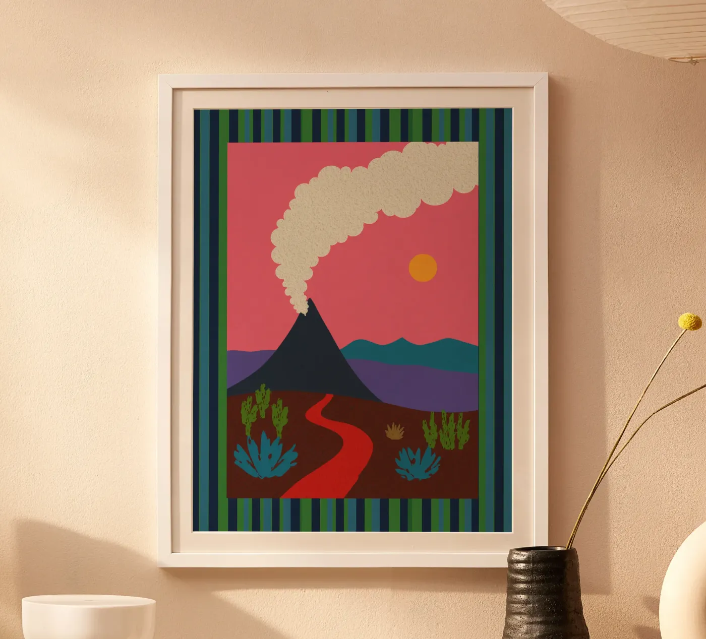 Smoking volcano poster da Lenka