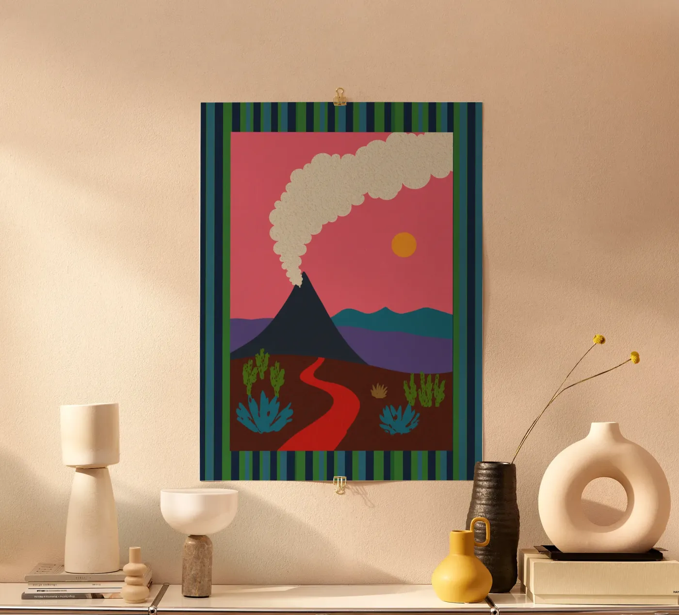 Smoking volcano poster da Lenka