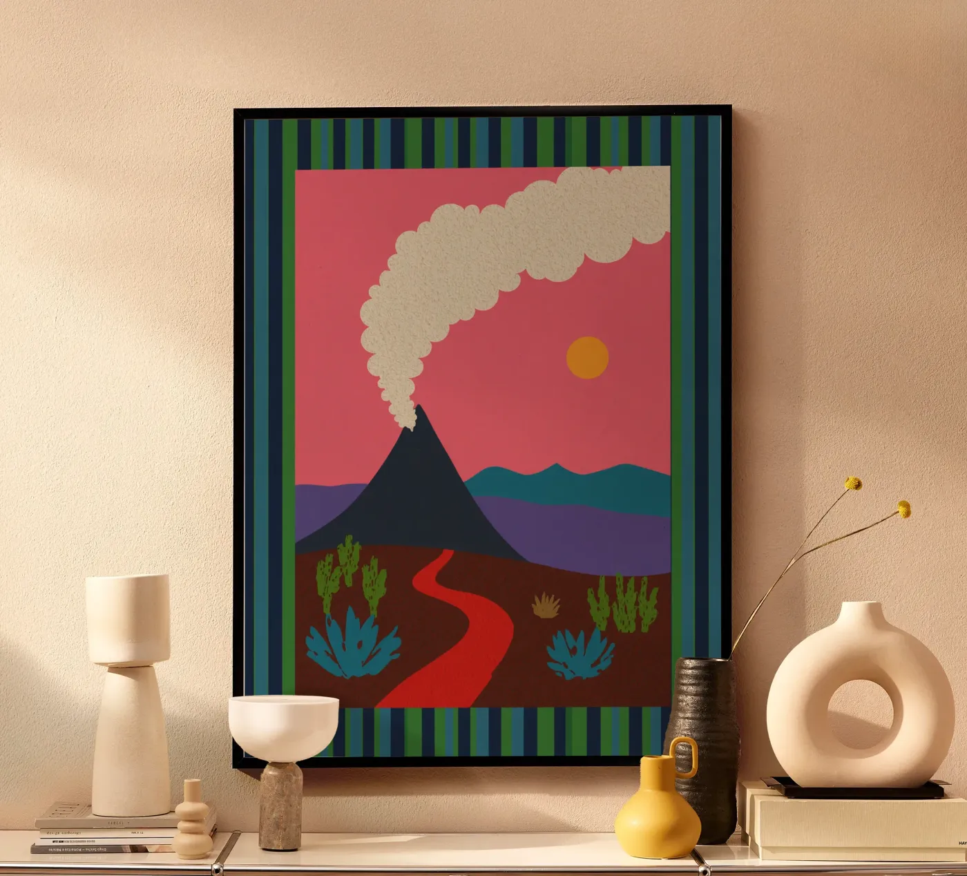 Smoking volcano poster da Lenka