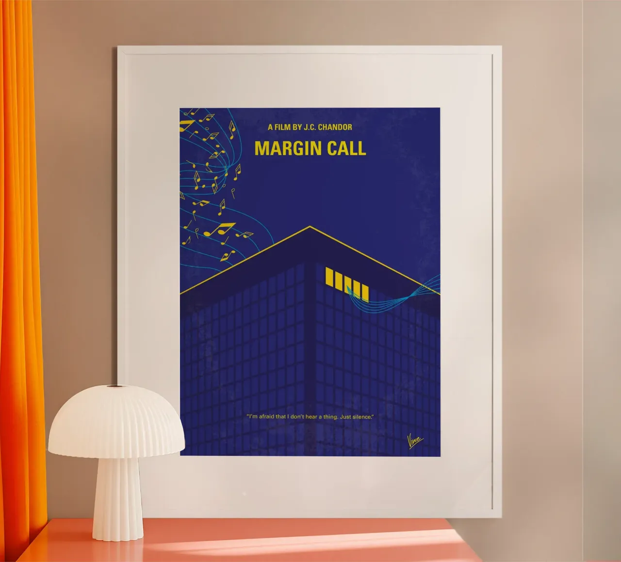 No950 My Margin call minimal movie poster poster con telaio in legno da Chungkong